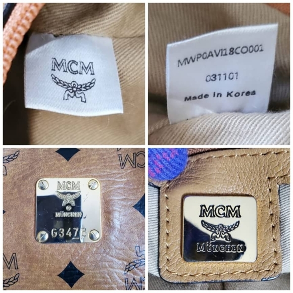 MCM Cognac Visetos shoudler Bag - Picture 3 of 14